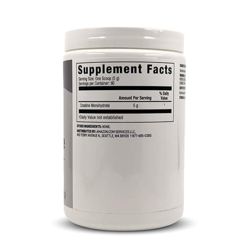 Amazon Basics Creatine Monohydrate Powder, 10.58 oz, 60 Servings