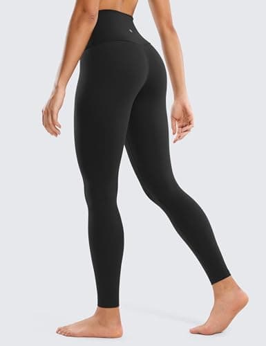 CRZ YOGA Butterluxe Yoga Leggings 28'' - High Waisted Womens Workout Lounge Pants Buttery Soft Black Medium