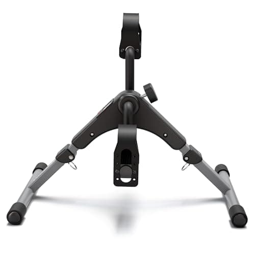 Pedal Exerciser Desk Exercise Bike Leg and Arm Exercise Bike with LCD Monitor Foldable and Porable (Black/Grey)