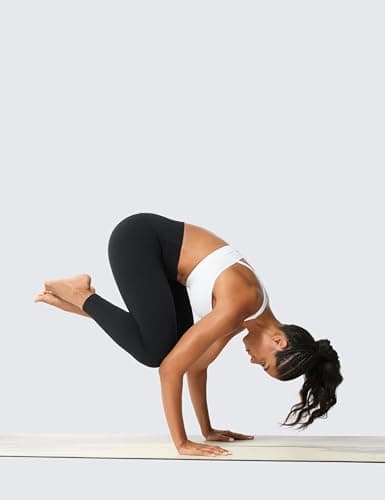 CRZ YOGA Butterlift Workout Leggings 25" - High Waisted Pilates Gym Athletic Womens Yoga Pants Buttery Soft Black Medium
