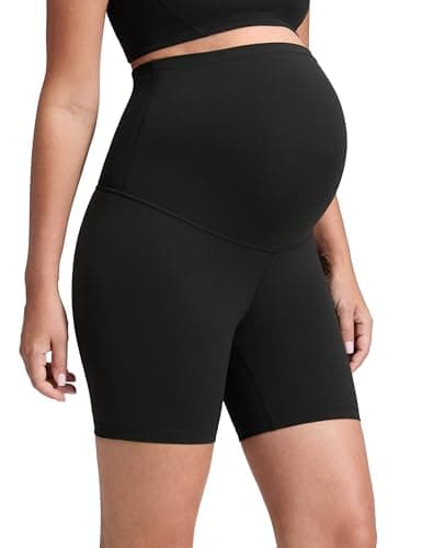 CRZ YOGA Maternity Biker Shorts Review – Butterluxe Over-the-Belly Fit