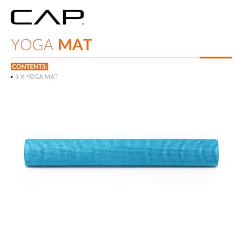 CAP Barbell HHY-CF004B Fitness Yoga Mat, Blue, Original version