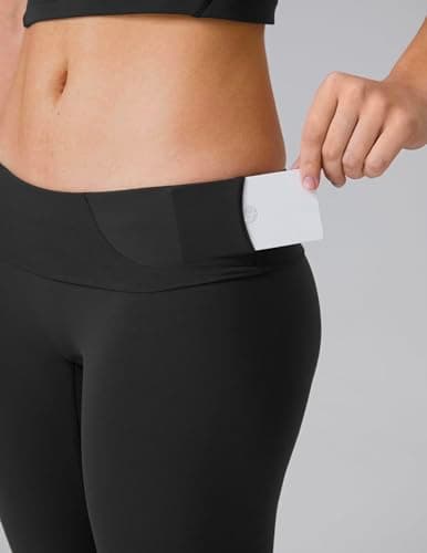 Colorfulkoala Dreamlux No Front Seam Leggings for Women 28" Inseam, High Waisted Buttery Soft Full Length Yoga Pants (M, Black)