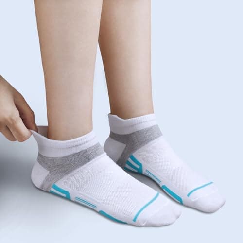 shnn 15 Pairs Womens Ankle Socks Lightweight Breathable Casual Low Cut Socks for Women With Heel Tab