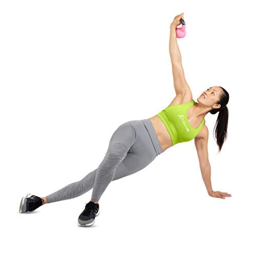 ProsourceFit Vinyl Coated Cast Iron Kettlebells for Full Body Fitness Workouts