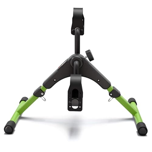Pedal Exerciser Desk Exercise Bike Leg and Arm Bike with LCD Monitor Foldable (black/green)