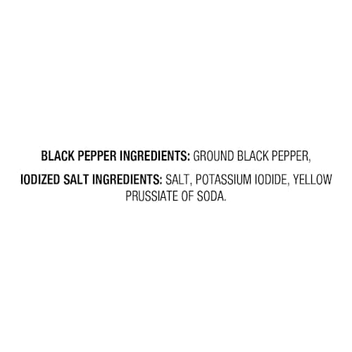 Amazon Saver, Iodized Salt & Black Pepper, 4.25 Oz