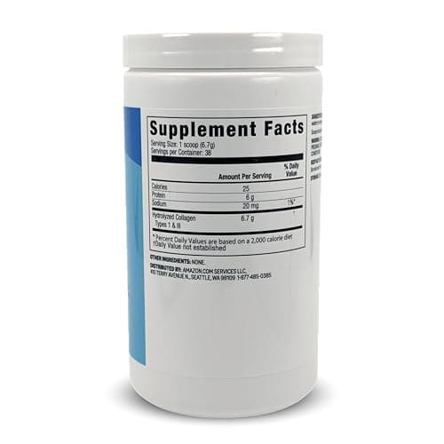 Amazon Basics Collagen Peptides Type 1 & 3 Powder, 9 oz 38 Servings