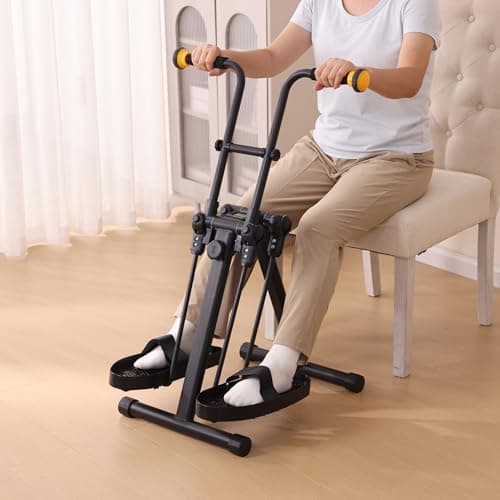 MDODM Pedal Exerciser Bike for Seniors, Arm Leg Hand and Knee Elderly Exercise Equipment, Sitting Home Exercise Machine for Total Body, Upper and Lower Limb Trainer