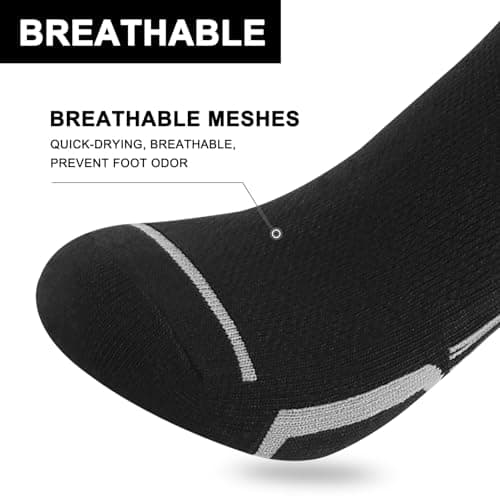 shnn 12 Pairs Mens Ankle Socks Athletic Casual Low Cut Short Socks for Men With Tab Shoes Size 6-11
