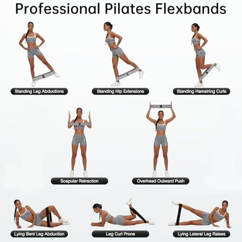 Booty Resistance Bands Set, Renoj Non Slip Hip Exercise Bands for Legs and Butt Women [3 Set]