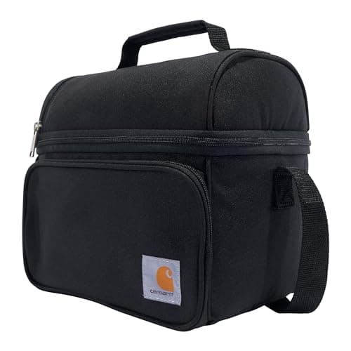 Carhartt Camping Cooler, Worksite Lunchbox, Soft Shell Lunch Bag for Construction Sites, Work and Everyday Use, Black