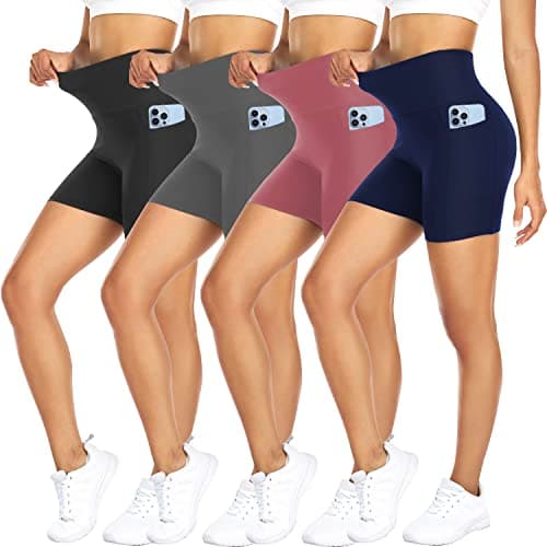 FULLSOFT 4 Pack Biker Shorts for Women Review – 5" High Waist Tummy Control Workout Shorts Tested