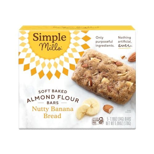 Simple Mills Nutty Banana Bread Almond Flour Bars Review