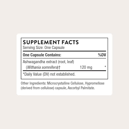 THORNE - Ashwagandha - Highly Concentrated Shoden - Calming Stress Support for Women & Men - Supports Daytime Energy, Mental Clarity & Optimal Immune Function* - Third-Party Certified - 30 Capsules