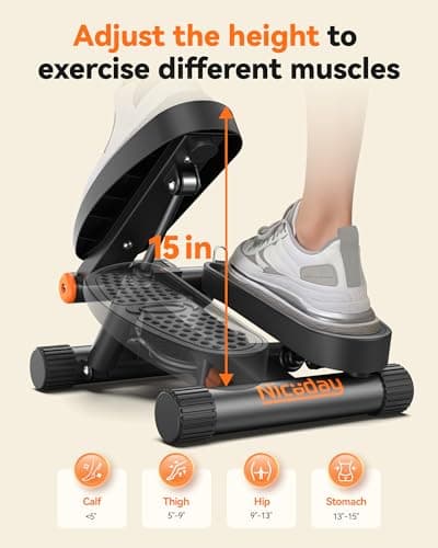 Niceday Stepper Exercise Equipment with Resistance Bands
