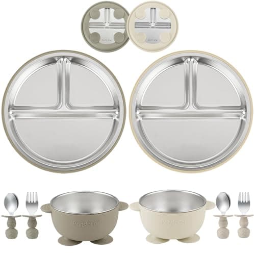 PandaEar Baby Feeding Set Review – Stainless Steel Suction Plates Tested