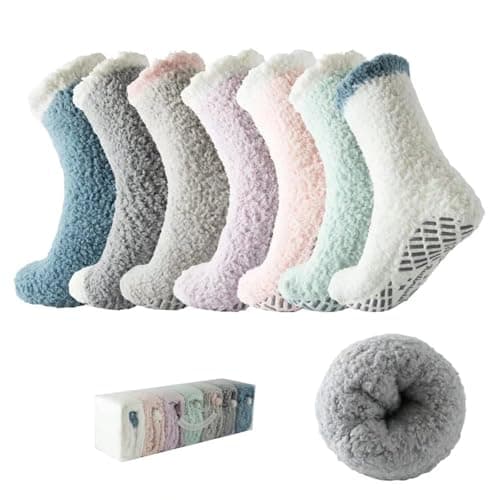 Bulinlulu Fuzzy Socks Review – 7-Pair Non-Slip Hospital Socks Tested