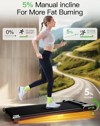 AKLUER Walking Pad with Incline, Walking Treadmills for Home, 2.5 HP Under Desk Treadmill Small with Remote Control, Walking Pad Small Treadmill with LED Display