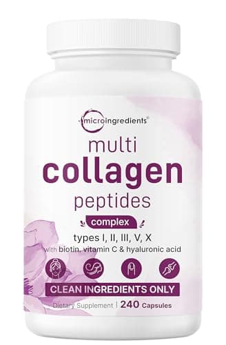 Micro Ingredients Multi Collagen Pills Review – 5 Types, 240 Capsules