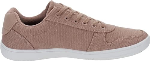 WHITIN Wide Toe Box Shoes for Women Canvas Minimalist Barefoot Sneakers Zero Drop Sole Size 8 Athletic Training Blush White 39