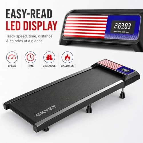 Walking Treadmill Pad with 8% Incline for Home, Under Desk Treadmill for Home Office, 2.5HP Quiet Portable Walking Mat, 265 lbs Capacity, Compact Treadmill for Small Spaces with 15" x 35.4" Belt