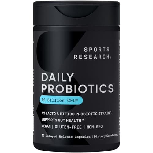 Sports Research Daily Probiotics Review: 60 Billion CFU Tested