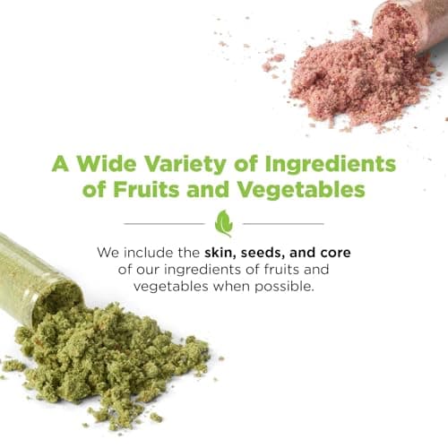 Balance of Nature Fruits & Veggies Supplements - Whole Fruit and Vegetable Ingredients for Women, Men, and Kids - 90 Fruits Capsules, 90 Veggies Capsules - 1 Set