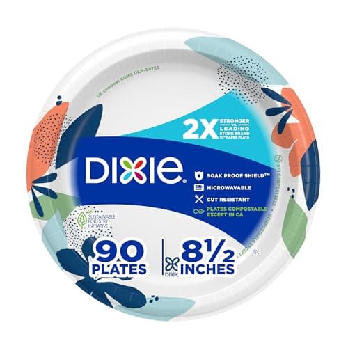 Dixie Pappersfat Test – 90 Engångstallrikar för Vardag och Fest