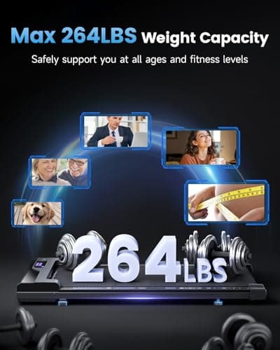 𝐖𝐚𝐥𝐤𝐢𝐧𝐠 𝐏𝐚𝐝 𝐓𝐫𝐞𝐚𝐝𝐦𝐢𝐥𝐥 𝐟𝐨𝐫 𝐇𝐨𝐦𝐞 - Under Desk Treadmills Portable Mini Walking Pads Compact Walk Pad for Small Spaces Office Indoor Apartment Floor Flat Running Machine