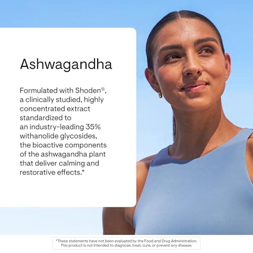 THORNE - Ashwagandha - Highly Concentrated Shoden - Calming Stress Support for Women & Men - Supports Daytime Energy, Mental Clarity & Optimal Immune Function* - Third-Party Certified - 30 Capsules
