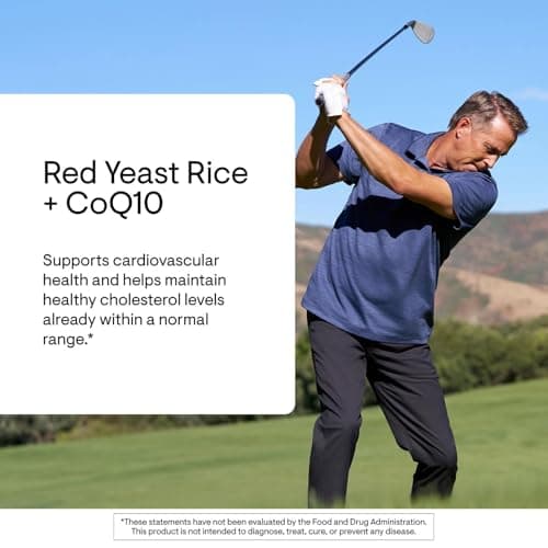 THORNE - Red Yeast Rice + CoQ10 - Supports Healthy Cholesterol Levels Already in a Normal Range & Heart Health - Added Antioxidant Support* - Third-Party Certified - Gluten-Free - 120 Capsules