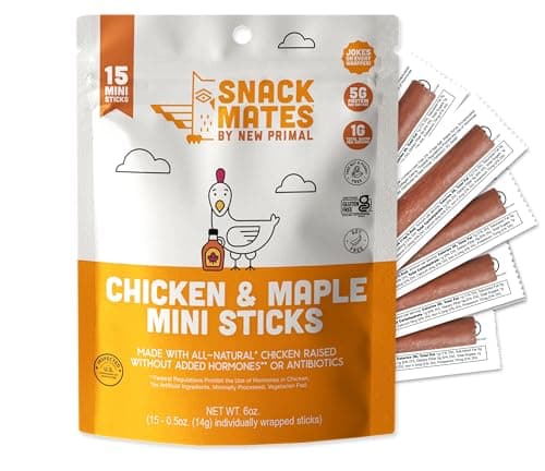 New Primal Snack Mates –-recenzja batoników z kurczaka i klonu dla dzieci