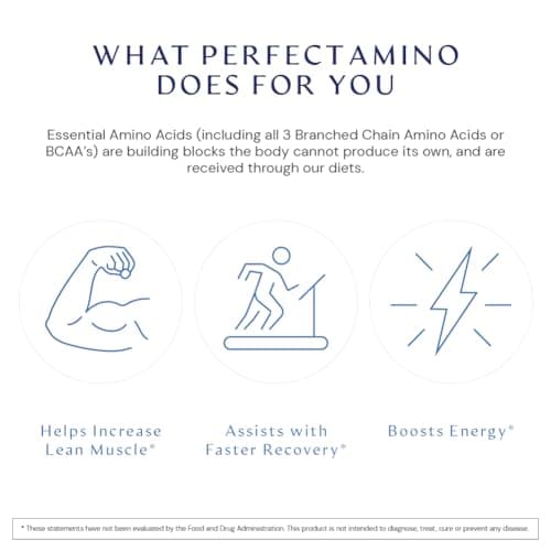 BodyHealth PerfectAmino (300 Tablets) Essential Amino Acid Supplement with BCAA and EAA, Muscle Recovery, Boost Energy & Stamina, 99% Utilization, Vegan Branched Chain Protein Pre/Post Workout