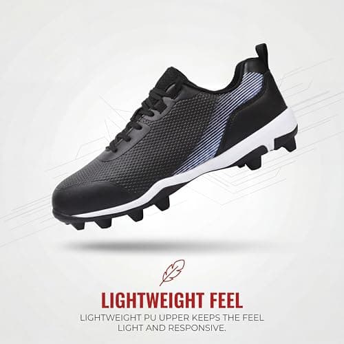 Softball Cleats for Women Baseball Cleats Lacrosse Molded Black