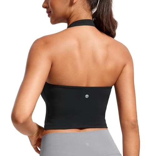 CRZ YOGA Butterluxe Halter Crop Tank Top Review: Soft Support for Yoga