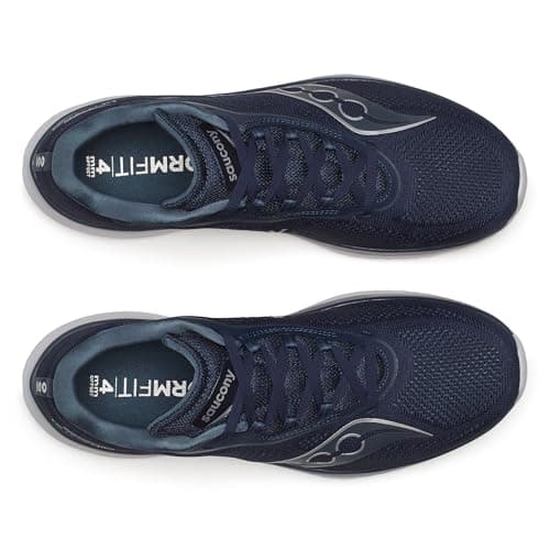 Saucony Men's Kinvara 15 Sneaker, Navy/Silver, 10.5