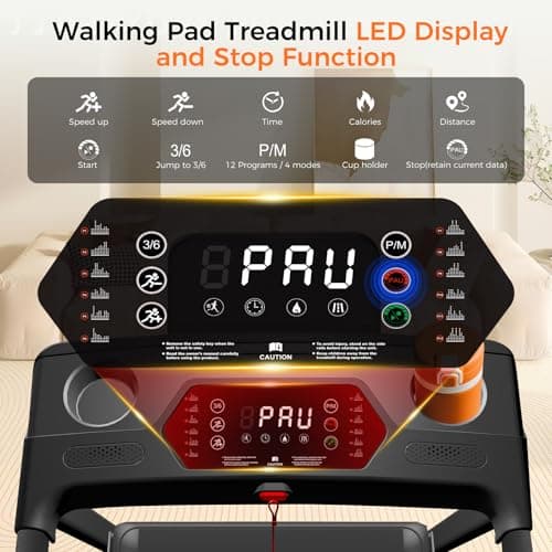 Aiteid Treadmill with Incline,3.0HP Small Treadmills for Home,Portable Electric Treadmill with Handles,Lightweight Walking Pad,Compact Running Treadmills,Walking Pad with Handle,300LBS Capacity(Black)