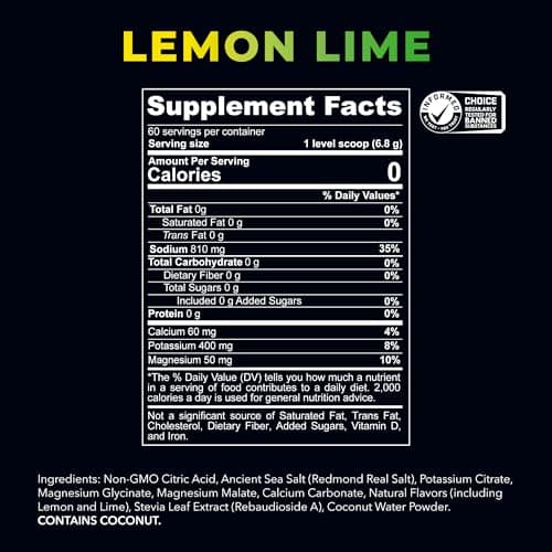 REDMOND Re-Lyte Electrolyte Powder Drink Mix (Lemon Lime)