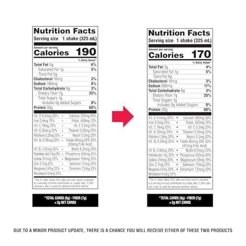 Atkins Strong High Protein Shake, Milk Chocolate, 30g Protein, 7g Prebiotic Fiber, 1g Sugar, GLP-1 Support, Muscle & Gut Health Support Complex, 12 Count