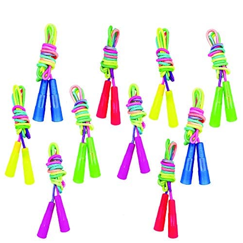 Baaxxango Rainbow Jump Rope Set Review – 10 Colorful Skipping Ropes for Kids