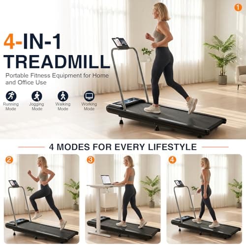 XVCAS Walking Treadmill Pad with 0-8% Incline ,2.5HP 270 lbs,Compact Design—Fits Perfectly in Any Corner,Suitable for Home and Office Use