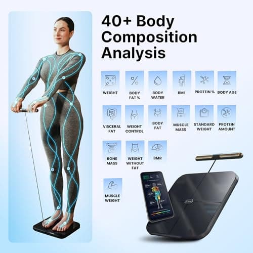 Hume Health - The Body Pod - Home Body Analyzer and Free Bluetooth App - 45+ Key Health Metrics - Accurate Personalized Data - Body Composition Scale - Smart Scale for Body Weight - HSA & FSA Eligible