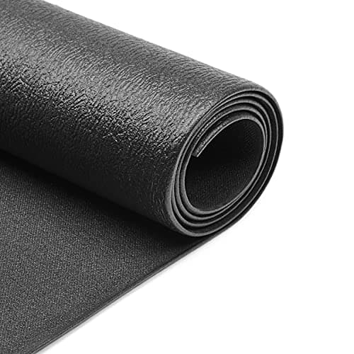 Amazon Basics Treadmill Mat and Exercise Equipment Floor Protector, Non-Slip, Noise Reduction, 2.5 Feet x 6.0 Feet, Black