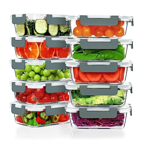 Test des Conteneurs de Préparation de Repas en Verre VERONES 10 Pack
