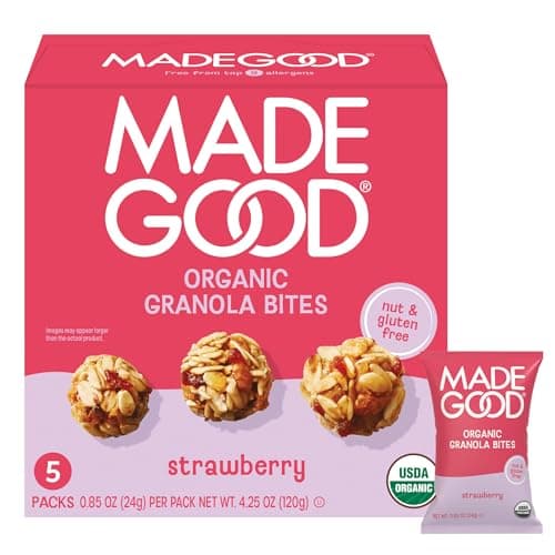 MadeGood Organiczne Kęsy Granola Truskawkowe — Recenzja 2025