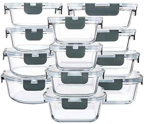 MCIRCO Glas Lebensmittelbehälter Test: 24-teiliges Meal Prep Set im Check