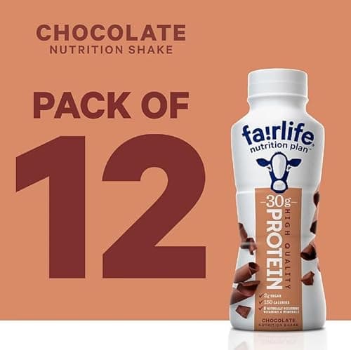 Nutrition Plan High Protein Chocolate Shake, 12 PACK. Orry's Vital