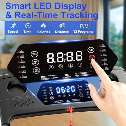 Treadmills for Home 3.0HP Quiet Foldable Treadmill with Incline, Portable Walking Pad with Handle Bar, Walking Pad Treadmill for Running and Jogging with 330 LBS Capacity