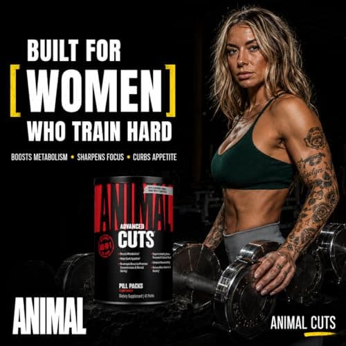 Animal Cuts Thermogenic Fat Burner - Weight Loss Pills for Women and Men for Metabolism, Energy, Focus, and Nootropic Brain Support with Ketones Appetite Suppressant Diet Pills, 42 Packs